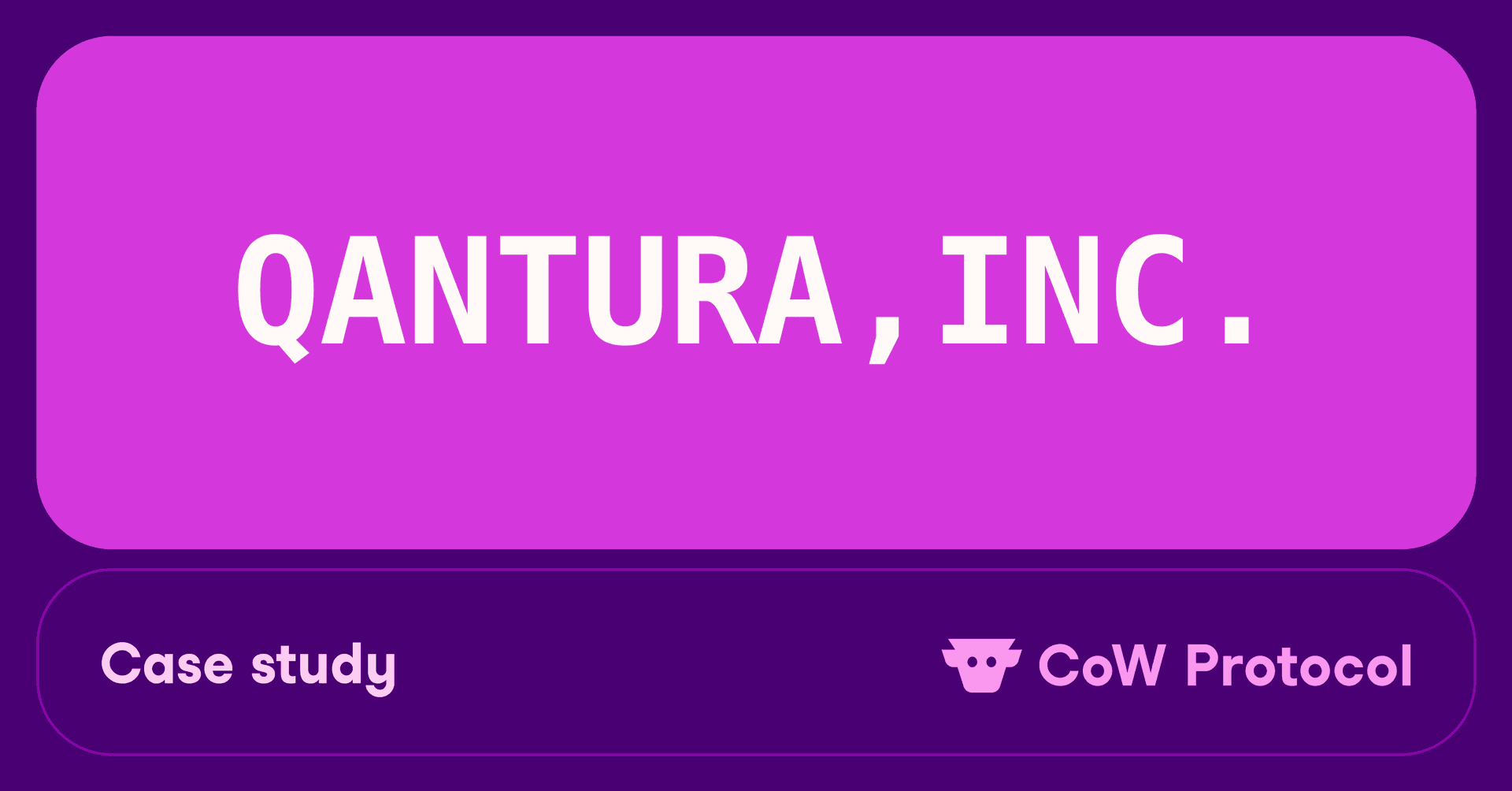 Cover image for article: How Qantura Harnessed CoW Swap To Power the Future of Payments